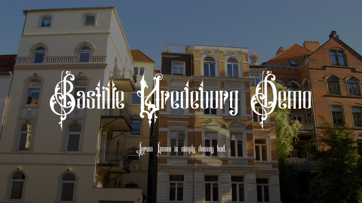 Bastille Vredeburg Demo Font