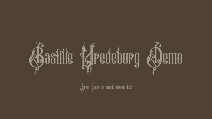Bastille Vredeburg Demo Font