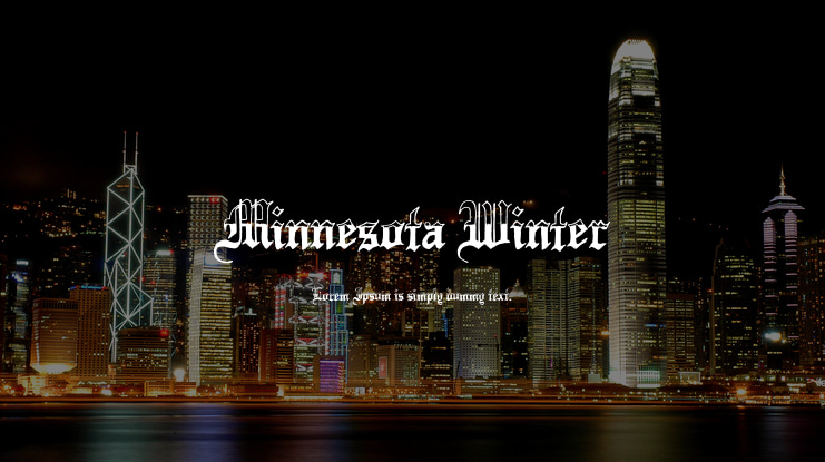 Minnesota Winter Font