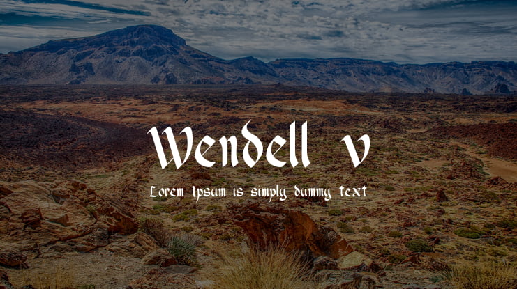 Wendell v1 Font
