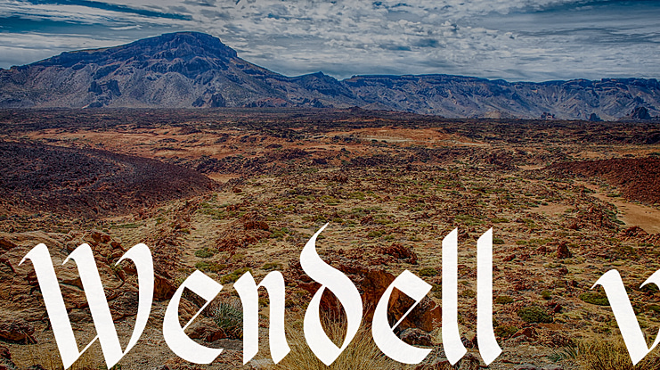 Wendell v1 Font