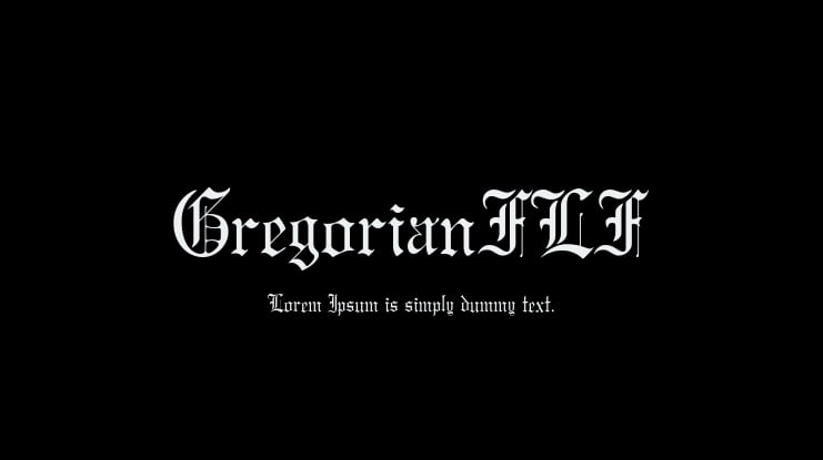 GregorianFLF Font