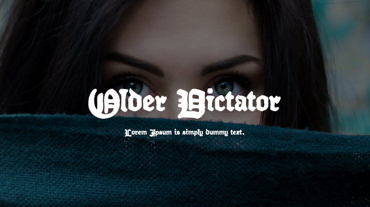 Older Dictator Font