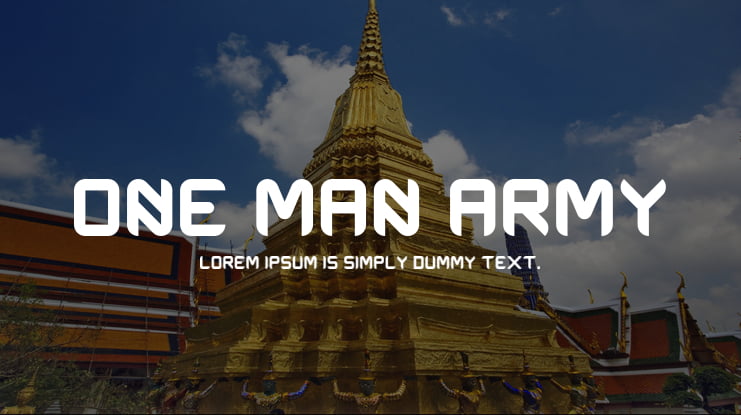 One Man Army Font