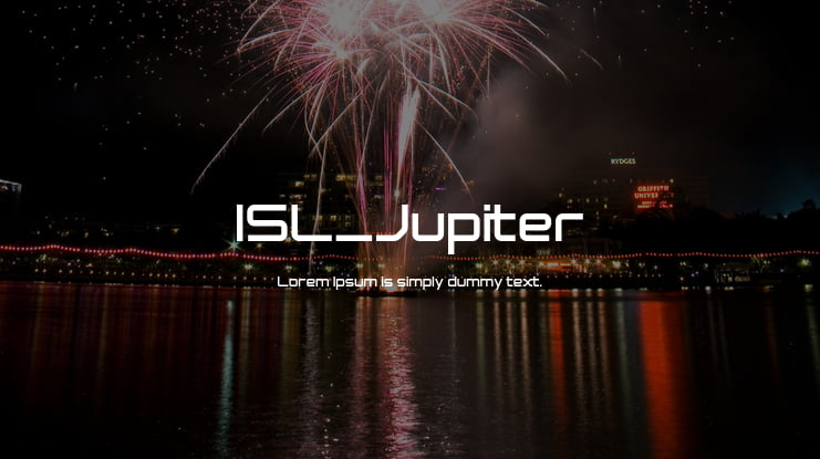 ISL_Jupiter Font