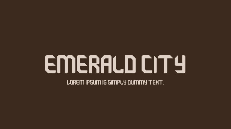 emerald city Font