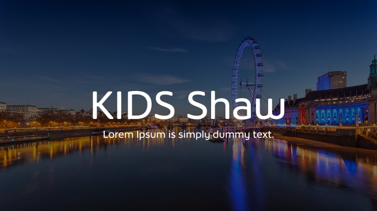 KIDS Shaw Font Family