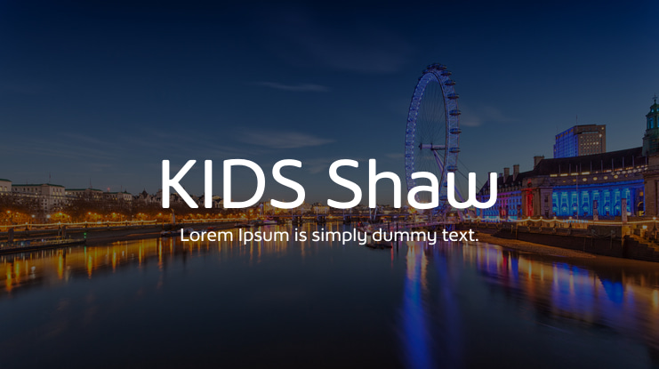 KIDS Shaw Font Family