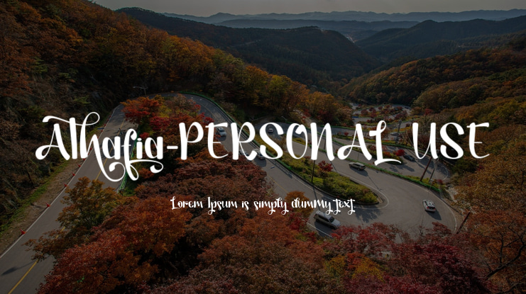 Athafia-PERSONAL USE Font