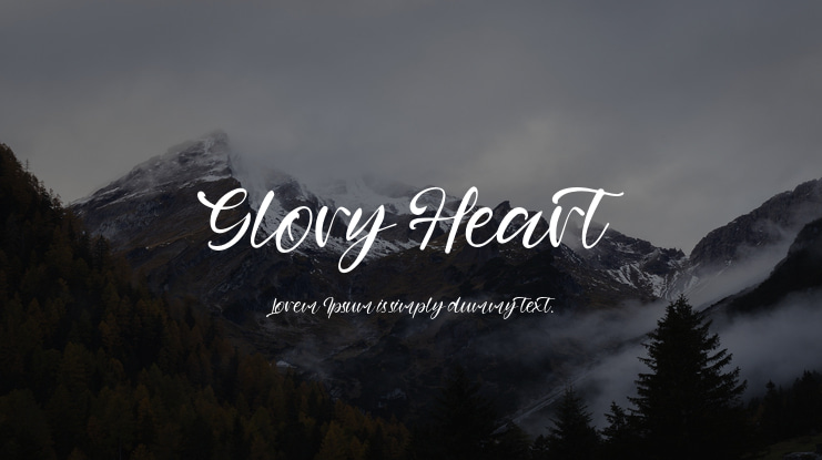 Glory Heart Font
