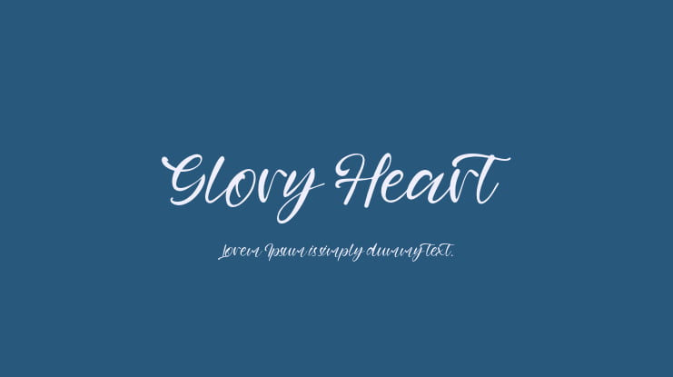 Glory Heart Font