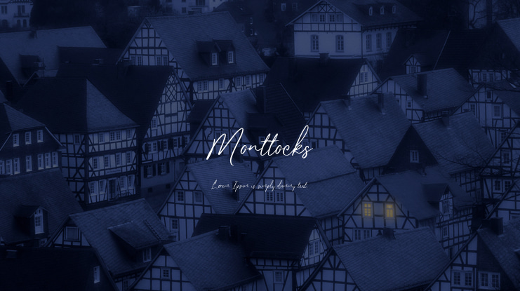 Monttocks Font