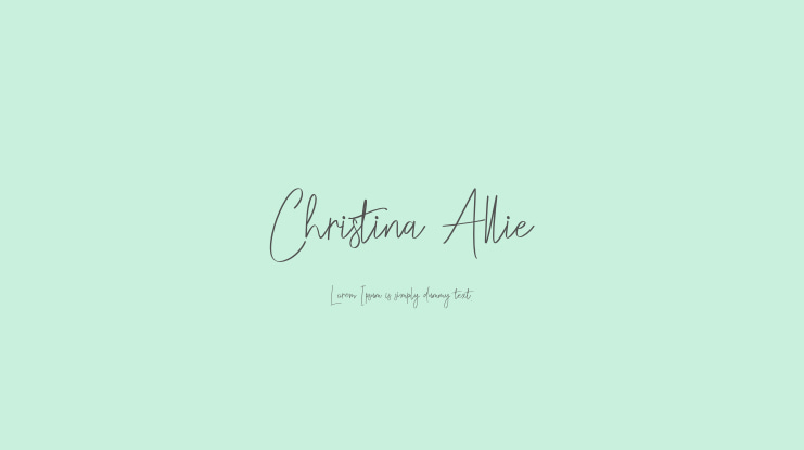Christina Allie Font