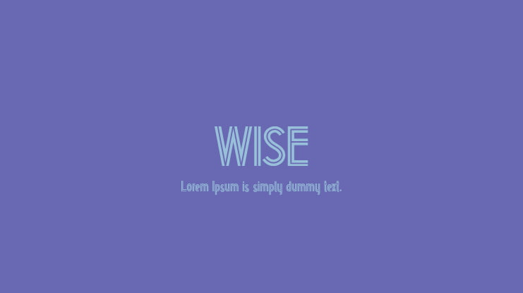 WISE Font