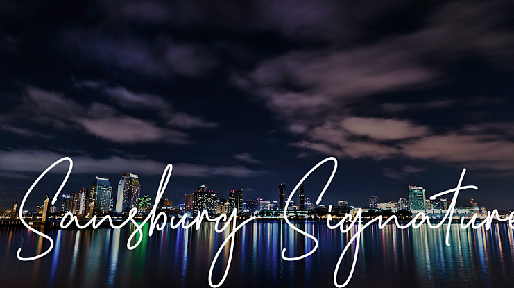Sansburg Signature Font