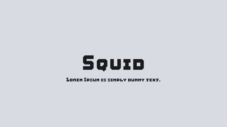 Squid Font Family