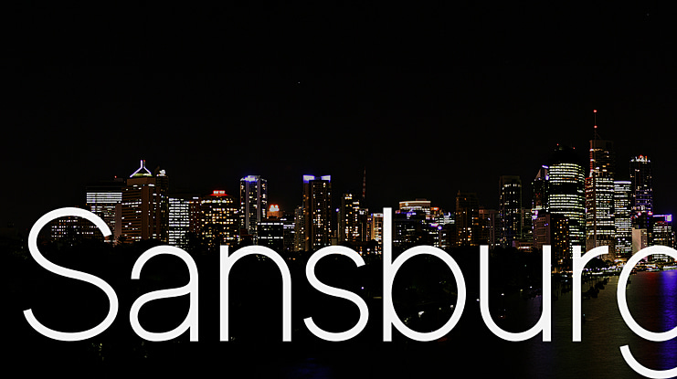 Sansburg Font