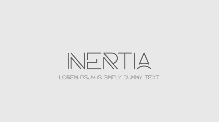 Inertia Font