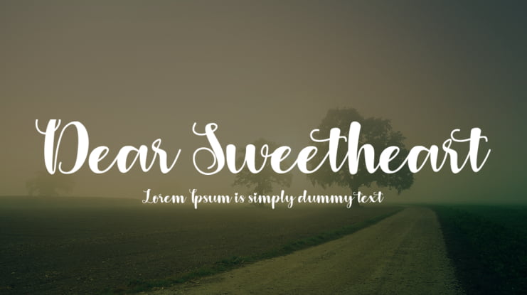 Dear Sweetheart Font
