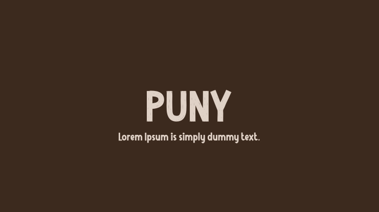 PUNY Font