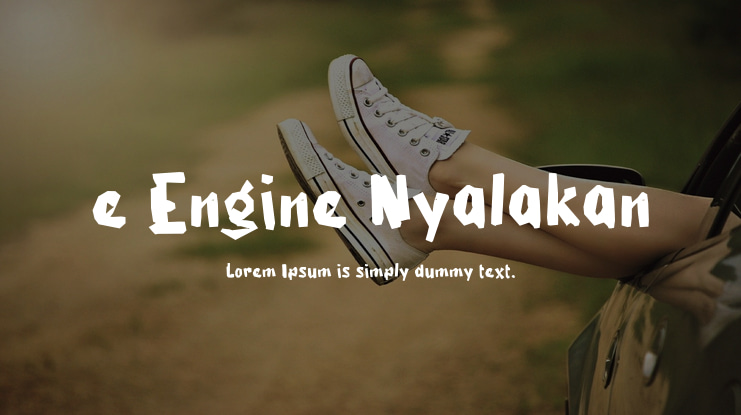 e Engine Nyalakan Font