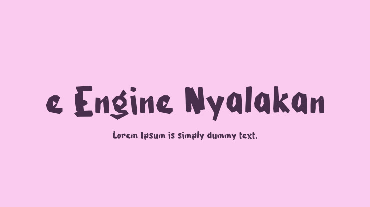 e Engine Nyalakan Font