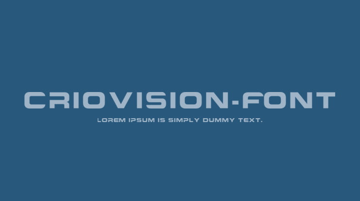 Criovision-Font