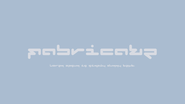 Fabricate Font Family