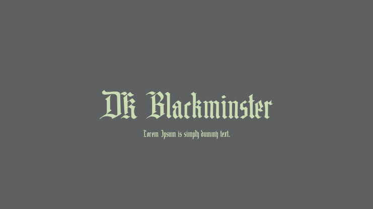 DK Blackminster Font