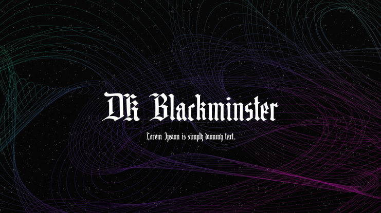 DK Blackminster Font