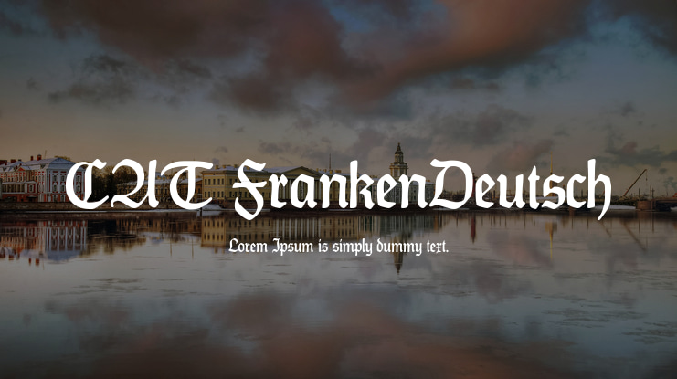 CAT FrankenDeutsch Font