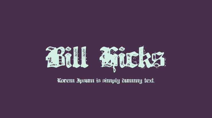 Bill Hicks Font