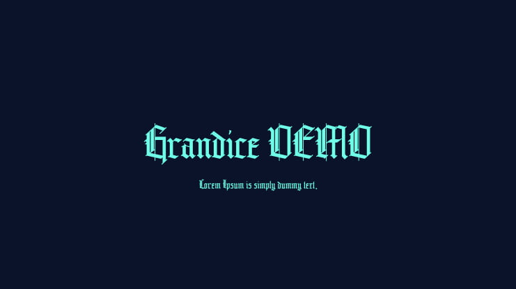 Grandice DEMO Font
