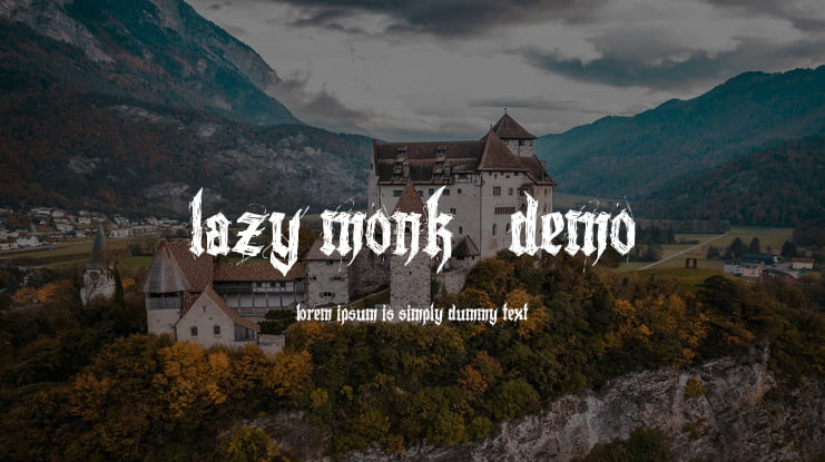 Lazy Monk - Demo Font
