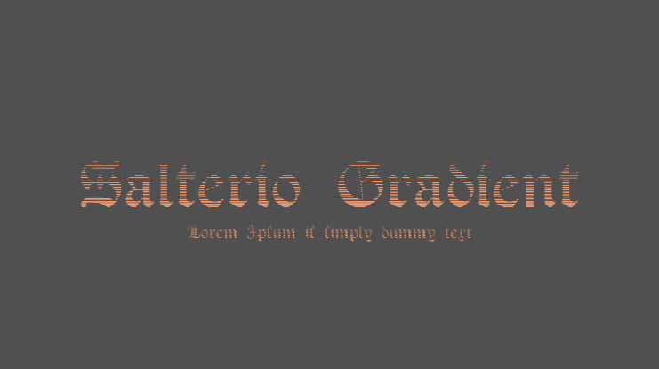 Salterio Gradient Font Family