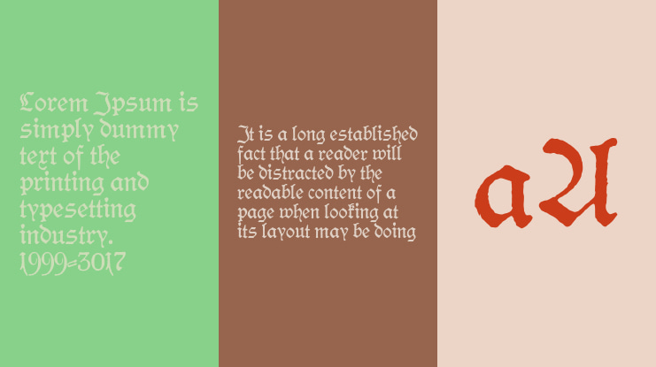 Hamburger Schwabacher Druckrauh Font