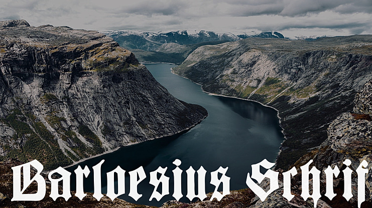 Barloesius Schrift Font