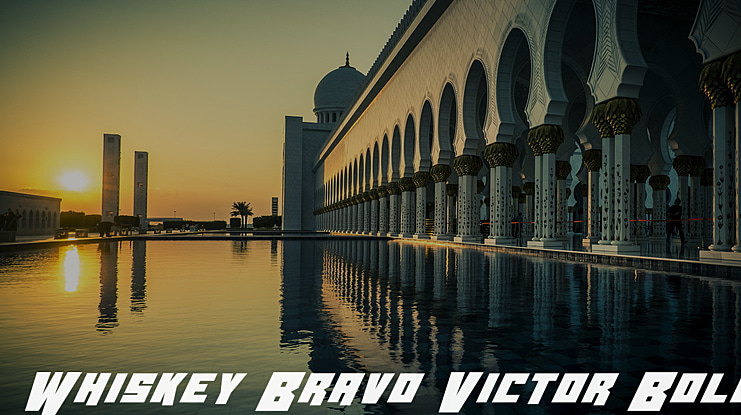 Whiskey Bravo Victor Font Family