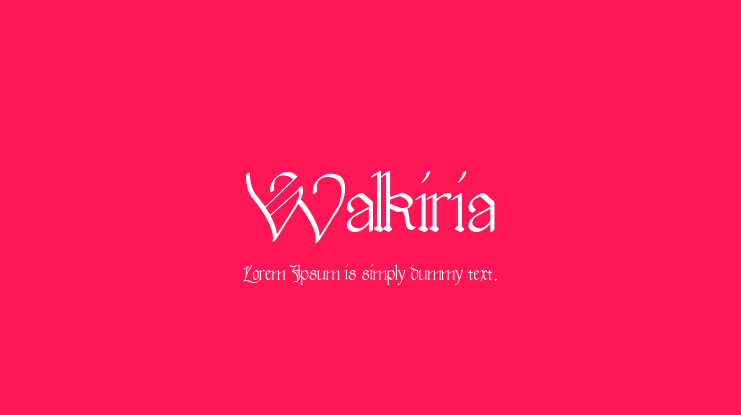 Walkiria Font