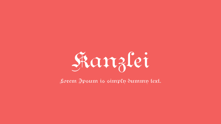Kanzlei Font