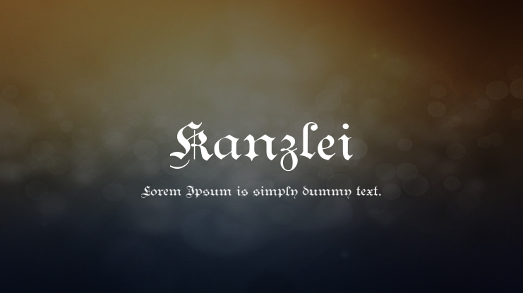 Kanzlei Font
