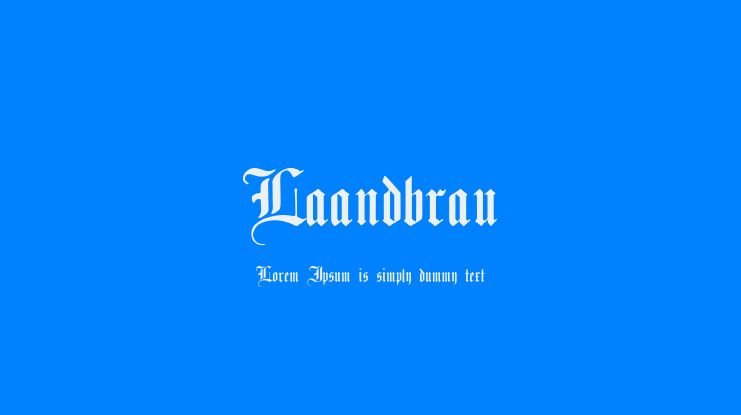 Laandbrau Font