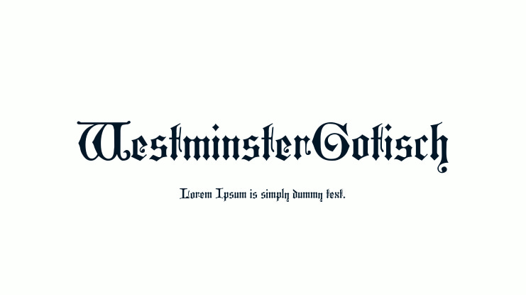 WestminsterGotisch Font