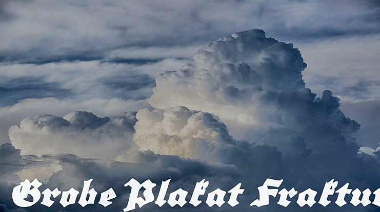 Grobe Plakat Fraktur Font