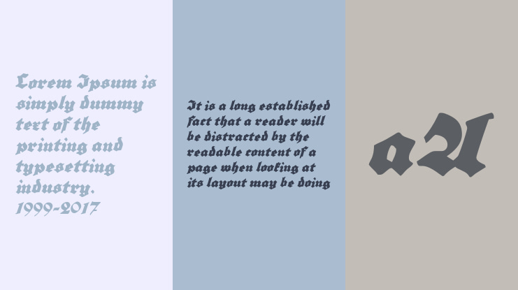 Grobe Plakat Fraktur Font