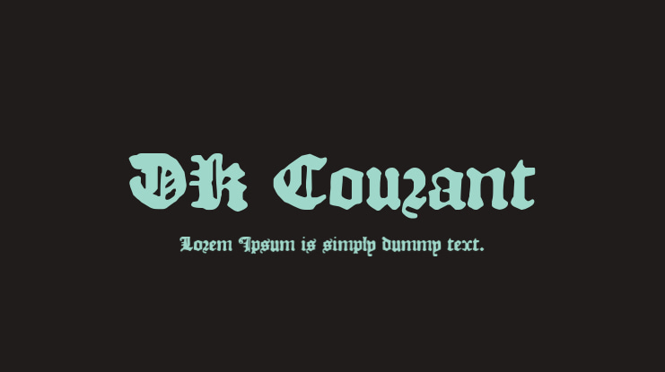 DK Courant Font