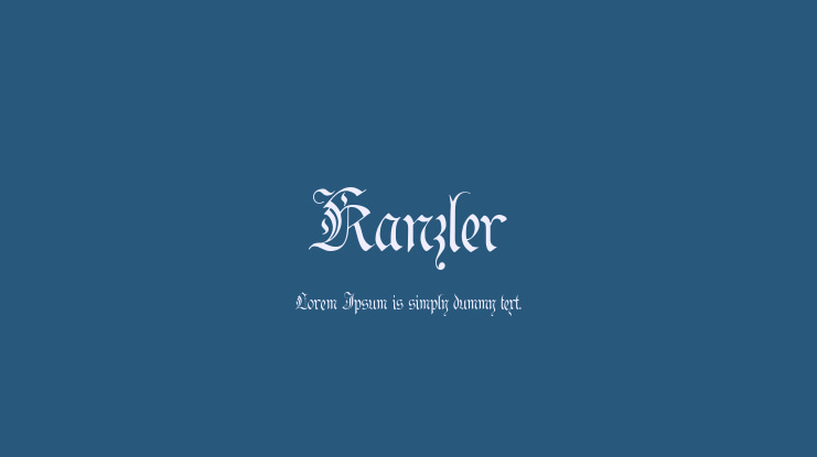 Kanzler Font