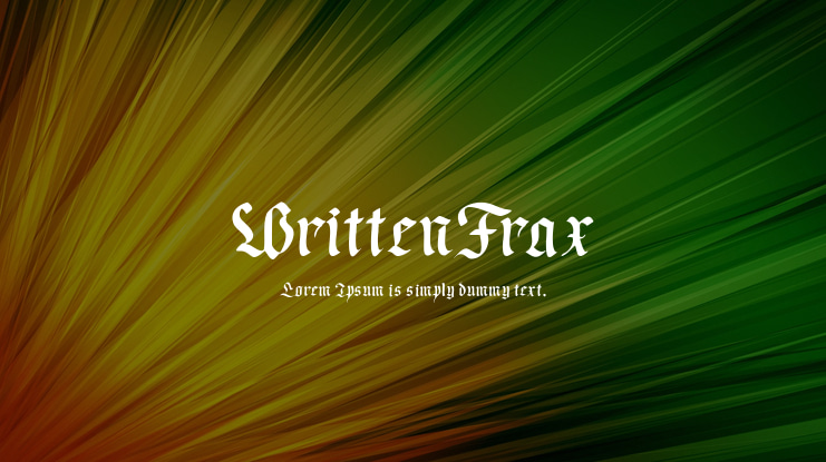 WrittenFrax Font