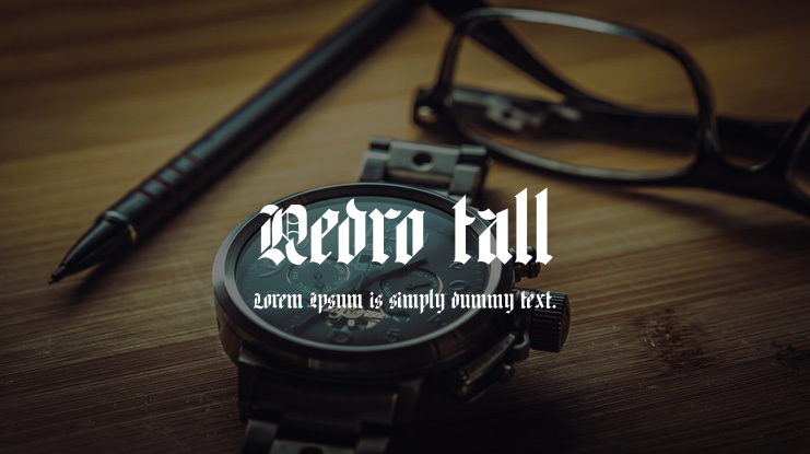 Redro tall Font Family