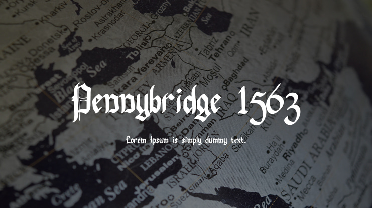 Pennybridge 1563 Font